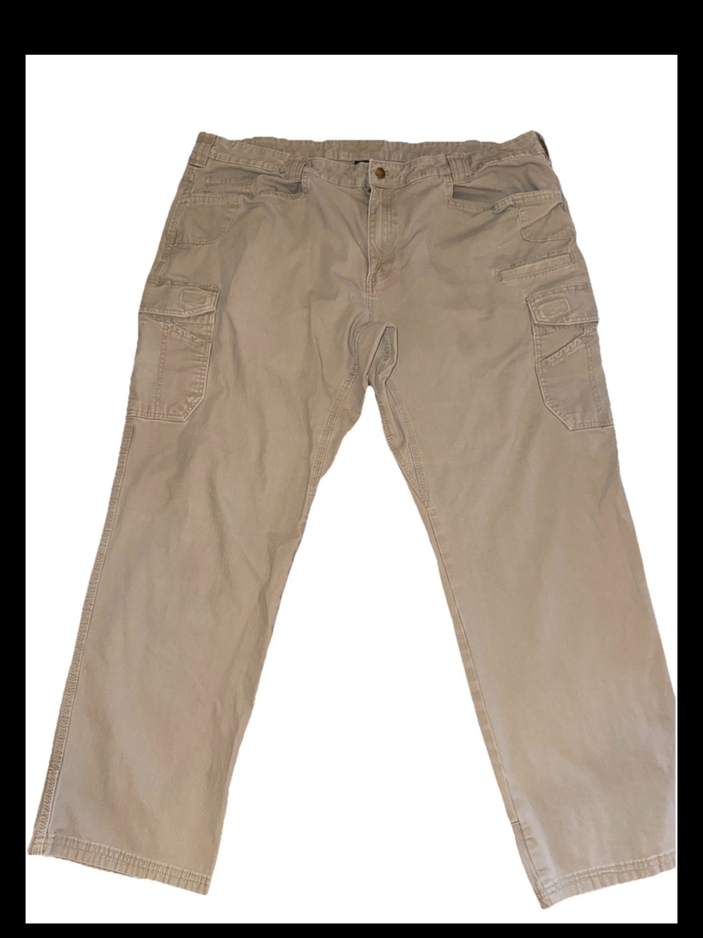 Noble Outfitters Men’s Dark Khaki Canvas Work Pants Size 46X32